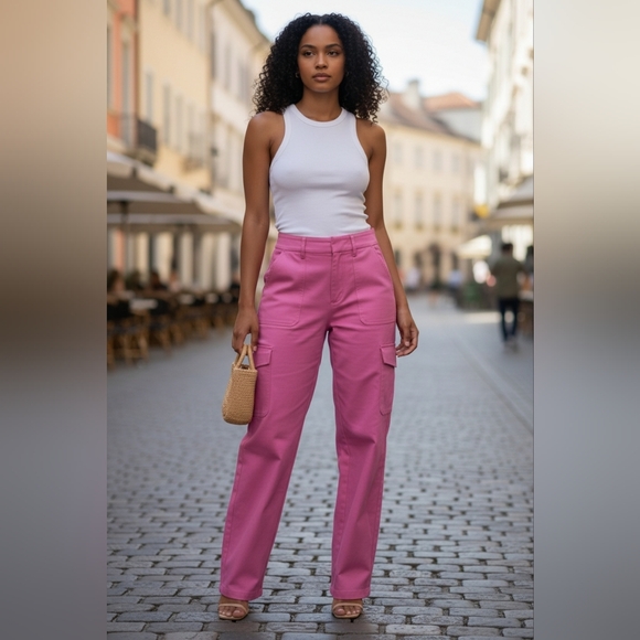 Express Pants - Express Vibrant Pink Pants Size 8R